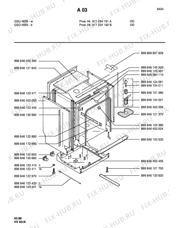 Взрыв-схема посудомоечной машины Zanker GSU 4655B  -D- - Схема узла Section2