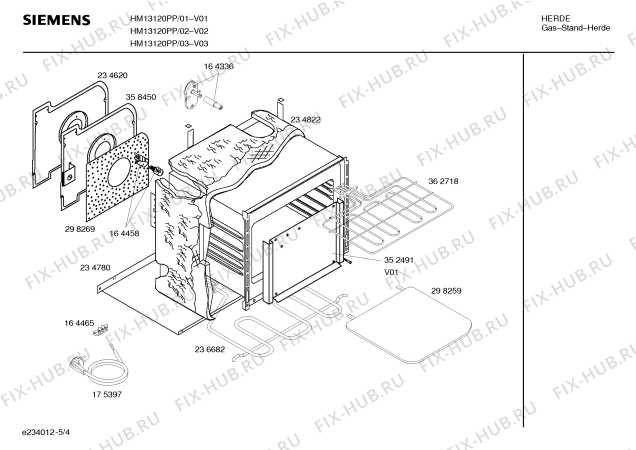 Схема №3 HM14121PP Siemens с изображением Инструкция по эксплуатации для духового шкафа Siemens 00580027