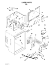 Схема №3 5VM9BXGFYW с изображением Уплотнитель (прокладка) для холодильной камеры Whirlpool 482000013559