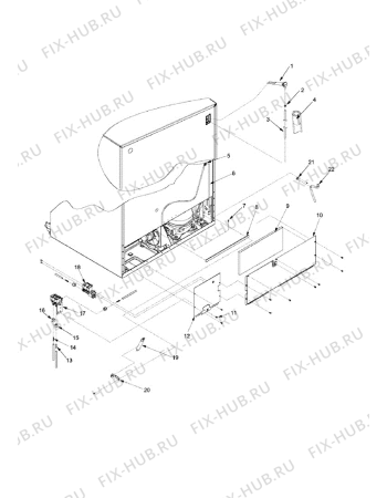 Схема №2 XRSS267BB (F092701) с изображением Шарнир для стиральной машины Indesit C00449641