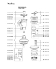 Схема №1 DFC61A(1) с изображением Часть корпуса для кухонного измельчителя Moulinex MS-5909818