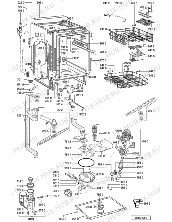 Схема №1 GSI 5411/1 WS с изображением Обшивка для посудомойки Whirlpool 481245373143