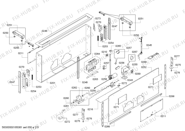 Схема №2 AL400721 Gaggenau с изображением Панель для электровытяжки Bosch 00770608