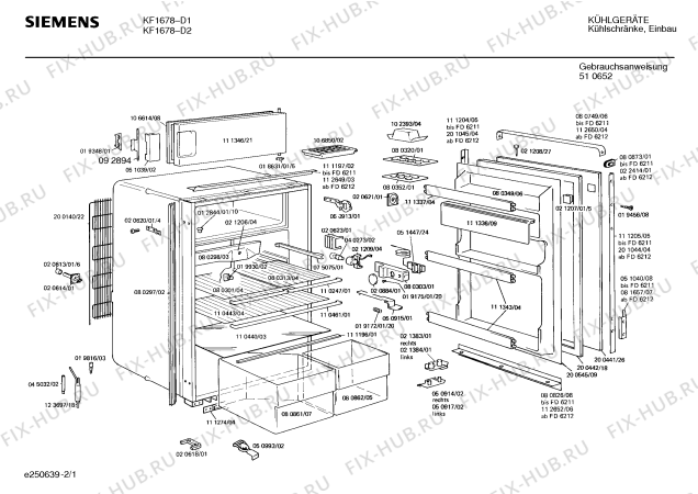 Схема №2 KI1530 с изображением Дверь морозильной камеры для холодильника Siemens 00111346