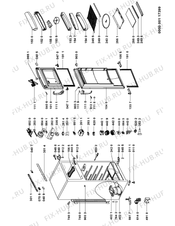 Схема №1 ARZ 999/H/PEARL с изображением Заглушка для холодильника Whirlpool 481244029333