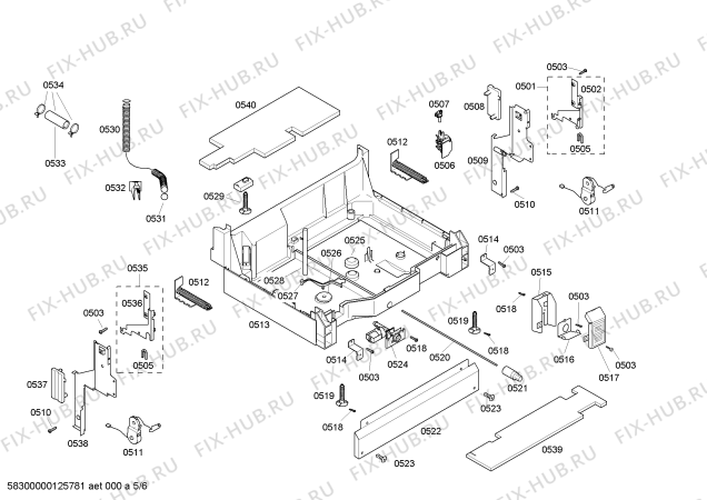 Схема №3 SL84A605UC HiDefinition с изображением Программатор для посудомойки Siemens 00641291