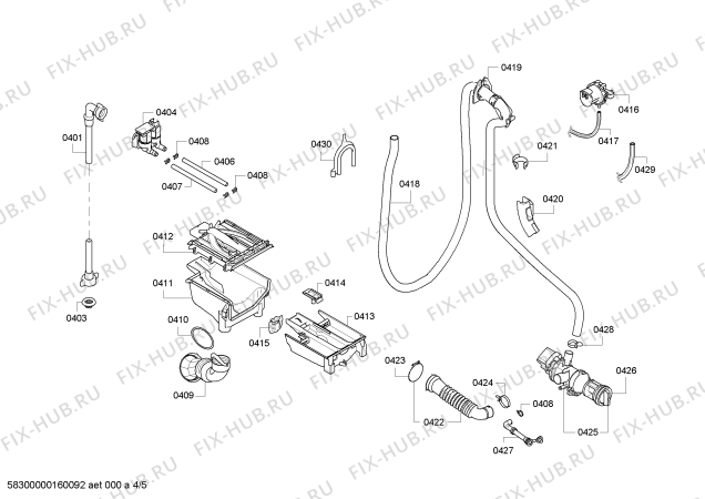 Схема №4 WAQ28370FG с изображением Панель управления для стиралки Bosch 00744544