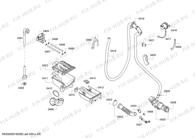 Схема №4 WAQ28370FG с изображением Панель управления для стиралки Bosch 00702828