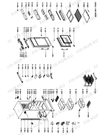 Схема №1 KGEA 3300 с изображением Корпусная деталь для холодильной камеры Whirlpool 481245228254