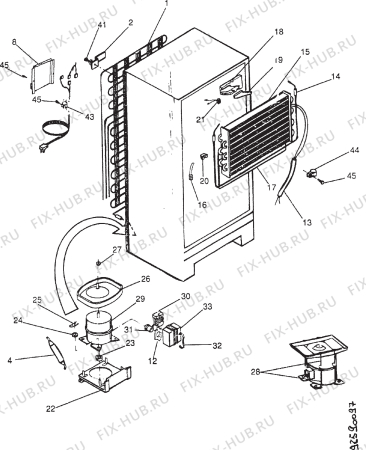 Взрыв-схема холодильника Frigidaire FPD515TS - Схема узла Section 4