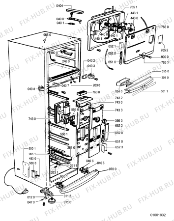 Схема №1 WBM 482/1 IX с изображением Вставка для холодильника Whirlpool 481249818335