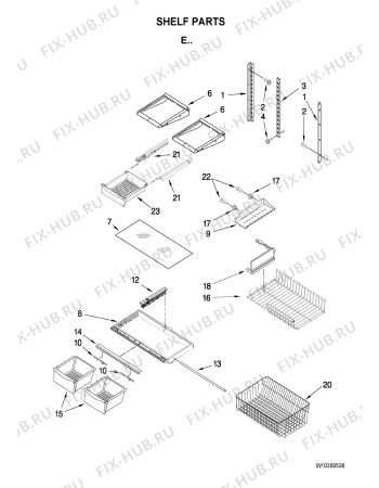 Схема №4 GB5525PEAW с изображением Рукоятка для холодильной камеры Whirlpool 482000006839