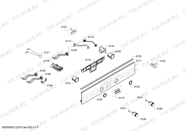 Схема №2 HL658540F с изображением Стеклокерамика для электропечи Siemens 00476446