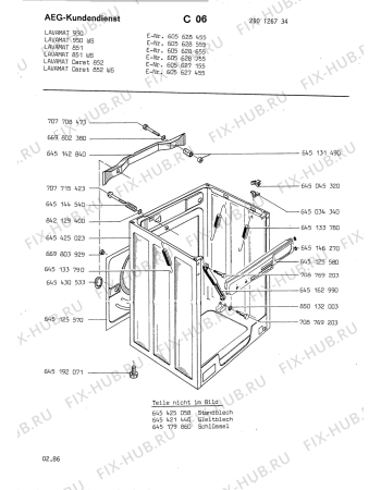 Взрыв-схема стиральной машины Aeg LAV851 - Схема узла Section3