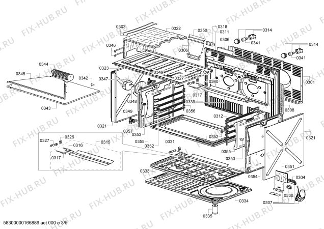 Схема №2 HG73G8155M с изображением Фронтальное стекло для плиты (духовки) Siemens 00688895