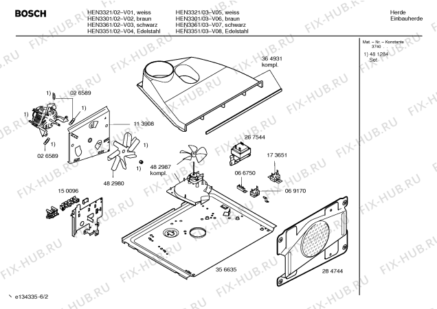 Схема №2 HBN3563 с изображением Цоколь для плиты (духовки) Bosch 00173928