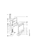 Схема №1 56400U-W,10411 с изображением Обшивка для электропосудомоечной машины Aeg 8996464035196