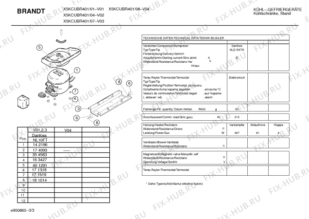 Схема №1 X5KCUBR401 с изображением Инструкция по эксплуатации для холодильника Bosch 00587526