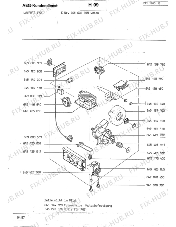 Взрыв-схема стиральной машины Aeg LAV570 WEISS - Схема узла Section4