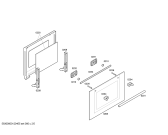 Схема №2 HBN100551E с изображением Внешняя дверь для плиты (духовки) Bosch 00477801