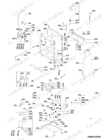 Схема №1 FUN 640 WS с изображением Панель для электропосудомоечной машины Whirlpool 481245370918