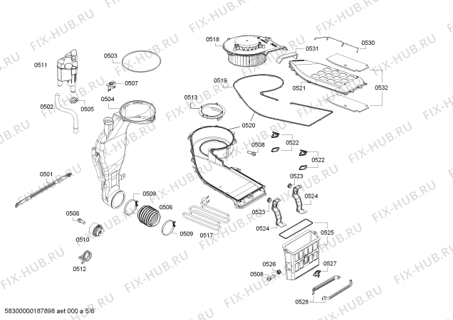 Схема №2 WVG30443 с изображением Кабель для стиралки Siemens 00634927