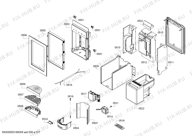 Схема №3 FID18MIEL1 F 1471 SF с изображением Силовой модуль для холодильника Bosch 00740751