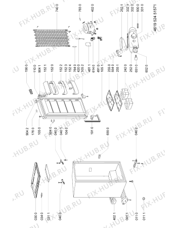 Схема №1 ARC0850 (F091181) с изображением Наставление для холодильной камеры Indesit C00345911