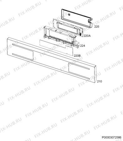 Схема №1 BP8715001M с изображением Микромодуль для плиты (духовки) Aeg 9825618238308