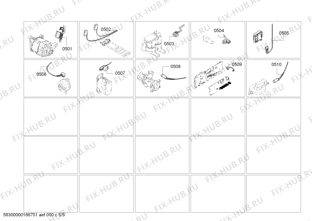 Взрыв-схема стиральной машины Bosch WAE28474FF Maxx 7 VarioPerfect - Схема узла 05