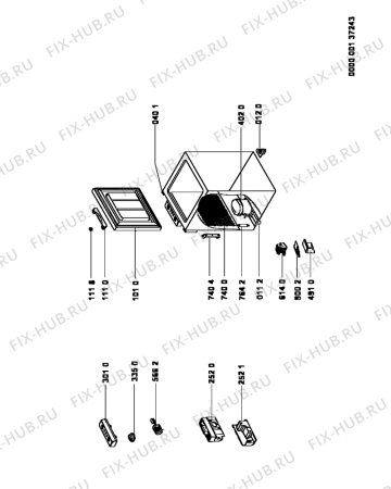 Схема №1 ES140 с изображением Ручка двери для холодильника Whirlpool 481246268998