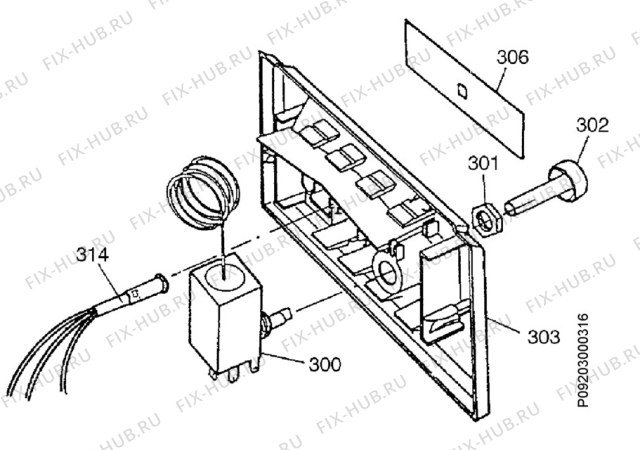 Взрыв-схема холодильника Electrolux EC2709N - Схема узла Electrical equipment 268