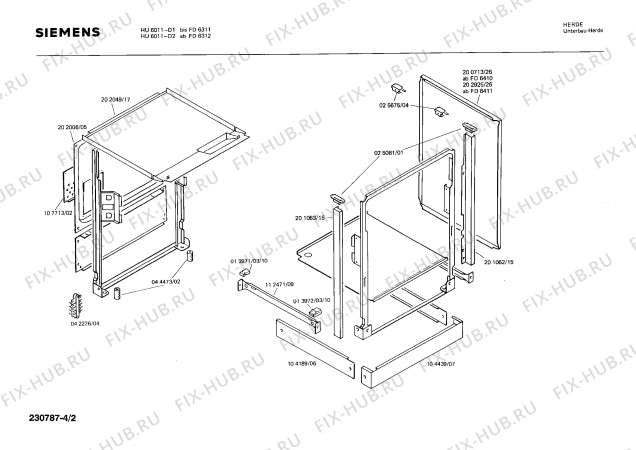 Схема №3 0750192054 EH640EV с изображением Цоколь для плиты (духовки) Bosch 00020696