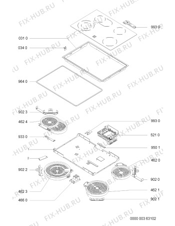 Схема №1 EKM 4462/01 IN с изображением Затычка для духового шкафа Whirlpool 481244039382