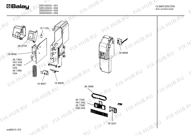 Схема №2 3XS120I 3S12 с изображением Модуль материнской платы для сплит-системы Bosch 00267393