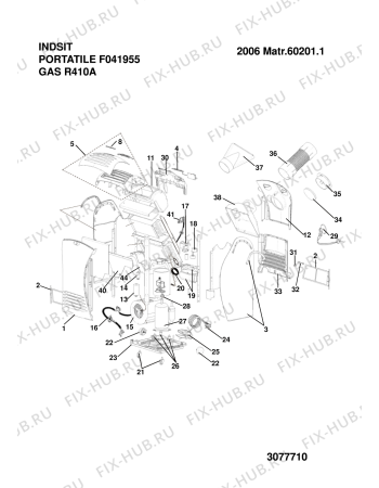 Схема №1 CLIMATISEURMOBILE (F041955) с изображением Всякое для электропечи Indesit C00257400