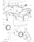Схема №1 AWO/D 7212 с изображением Модуль (плата) для стиралки Whirlpool 480111101263