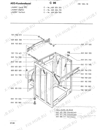 Взрыв-схема посудомоечной машины Aeg LAVCARAT 850 - Схема узла Section3