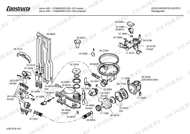 Схема №2 CG660S9EU domo 600 с изображением Ручка выбора программ для посудомоечной машины Bosch 00171445