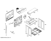 Схема №2 HBA43S421E horno.BO.2d.B4.E0_CIF.pt_bsc.blanco с изображением Передняя часть корпуса для духового шкафа Bosch 00700903