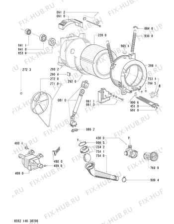 Схема №1 AWO/D 8081 с изображением Микромодуль для стиралки Whirlpool 481221470228