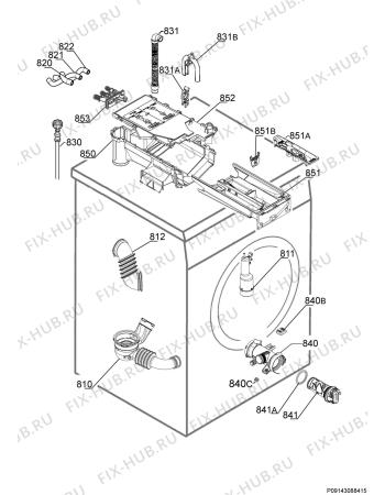 Взрыв-схема стиральной машины Zanussi ZWD71663NW - Схема узла Hydraulic System 272