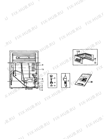 Взрыв-схема холодильника Electrolux ER3304C - Схема узла Cooling system 017