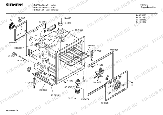 Схема №3 HB95024 с изображением Панель управления для плиты (духовки) Siemens 00365851