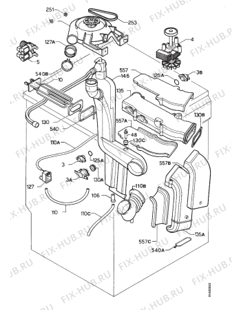 Взрыв-схема стиральной машины Zanussi WD15INPUT - Схема узла Turbodry