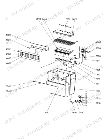 Схема №2 ADN 106 с изображением Обшивка для холодильной камеры Whirlpool 482000002756