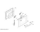 Схема №2 HE1BY55 с изображением Стеклянная полка для электропечи Bosch 00661823