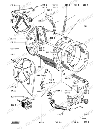 Схема №1 WA 3570/WS-NORDIC с изображением Вставка для стиралки Whirlpool 481245219468