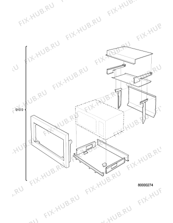 Схема №1 EMCHD 5127 SW с изображением Дверца для свч печи Whirlpool 481249878277