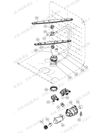 Взрыв-схема посудомоечной машины Gorenje DM 11 Brilliant SF   -White Bi (900001001, DW20.1) - Схема узла 03